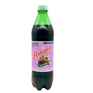 Peñafiel Sangria Grapo Flavored Mineral Water 600ml Bottle Mexico Origin Low Nutritional Profile No Calories Fat Carbs Protein