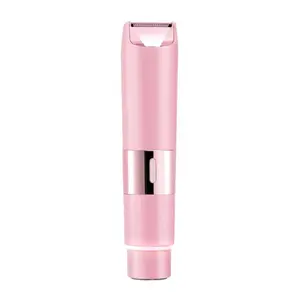 Portable Dual Blade Electric Trimmer Shaver, Ipx7 Waterproof Pain-Free Smooth Hair Removal Tool, Detachable Blades, Easy Clean Wireless Razor, Cordless Waterproof Shaver, for Legs, Arms, Underarms