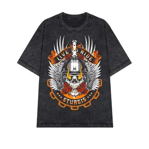 Biker Skull Wings Tee - Premium 100% Cotton Oversized T-Shirt with Iconic Design, Casual Classic graphic t-shirts funny tshirt good graphic tees