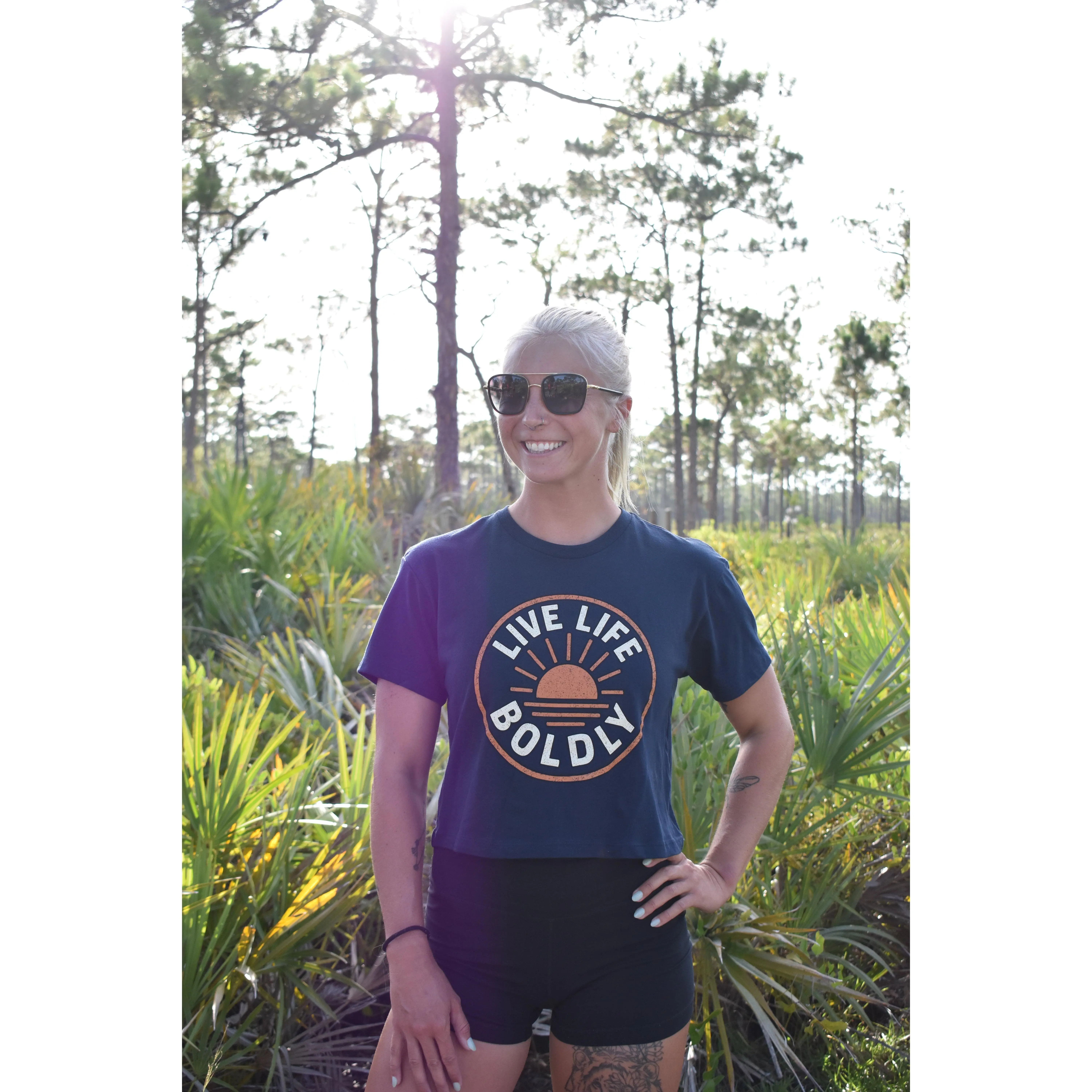 Live Life Boldly Crop Top