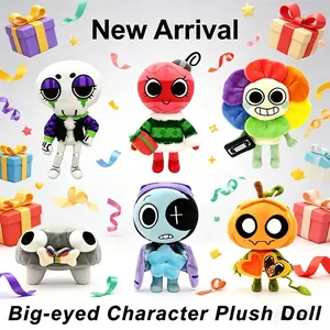 Big-Eyed Cartoon Plush Toys — Adorable Pumpkin, Bone, and Sunflower Designs. Stress-Relieving and Soothing Companions, Decorative Ornaments, and Perfect Gifts for Birthdays, Halloween, and Christmas. Multiple Styles Available.