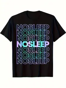 No Sleep EDM Glow-In-The-Dark Graphic T-Shirt, 100