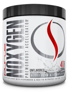 NOXYGEN UNFLAVORED PRE-WORKOUT ACELERATOR 40 SERVING NITRIC OXIDE BOOSTING POWERHOUSE TO HELP WITH PERFORMANCE AND HYDRATION TO FUEL YOUR NEXT WORKOUT TO THE NEXT LEVEL. Healthcare Dietary Fitness Supplement Edible