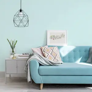 1 roll of light blue wallpaper, warm boy and girl dormitory, bedroom, living room, waterproof and moisture-proof self-adhesive wallpaper, removable, wardrobe, cabinet, furniture, color change and renovation stickers