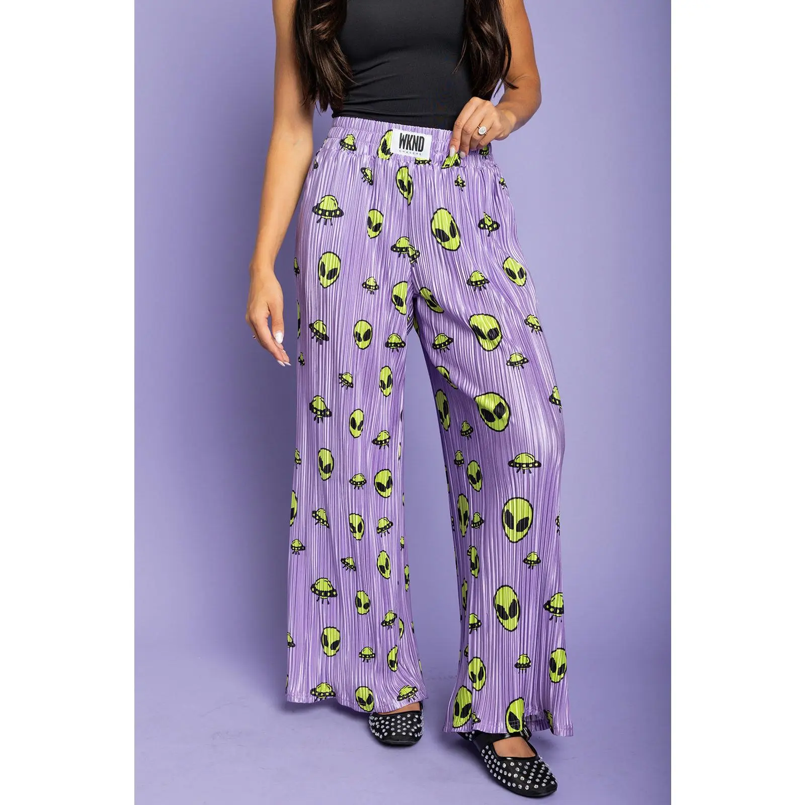 Out of This World Plisse Pants