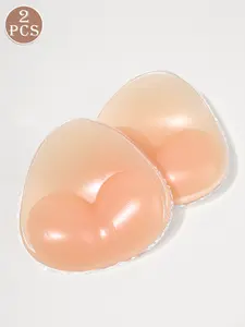 Invisible Push Up Silicone Inserts for Small Bust, Thick Clear Silicone Bra Pads for Dresses and Wedding Gowns, Balconette Style Full Support