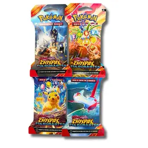 Pokemon TCG Spanish Chispas Fulgurantes (Surging Sparks) Booster Sleeve One Pack Collectible Card Game