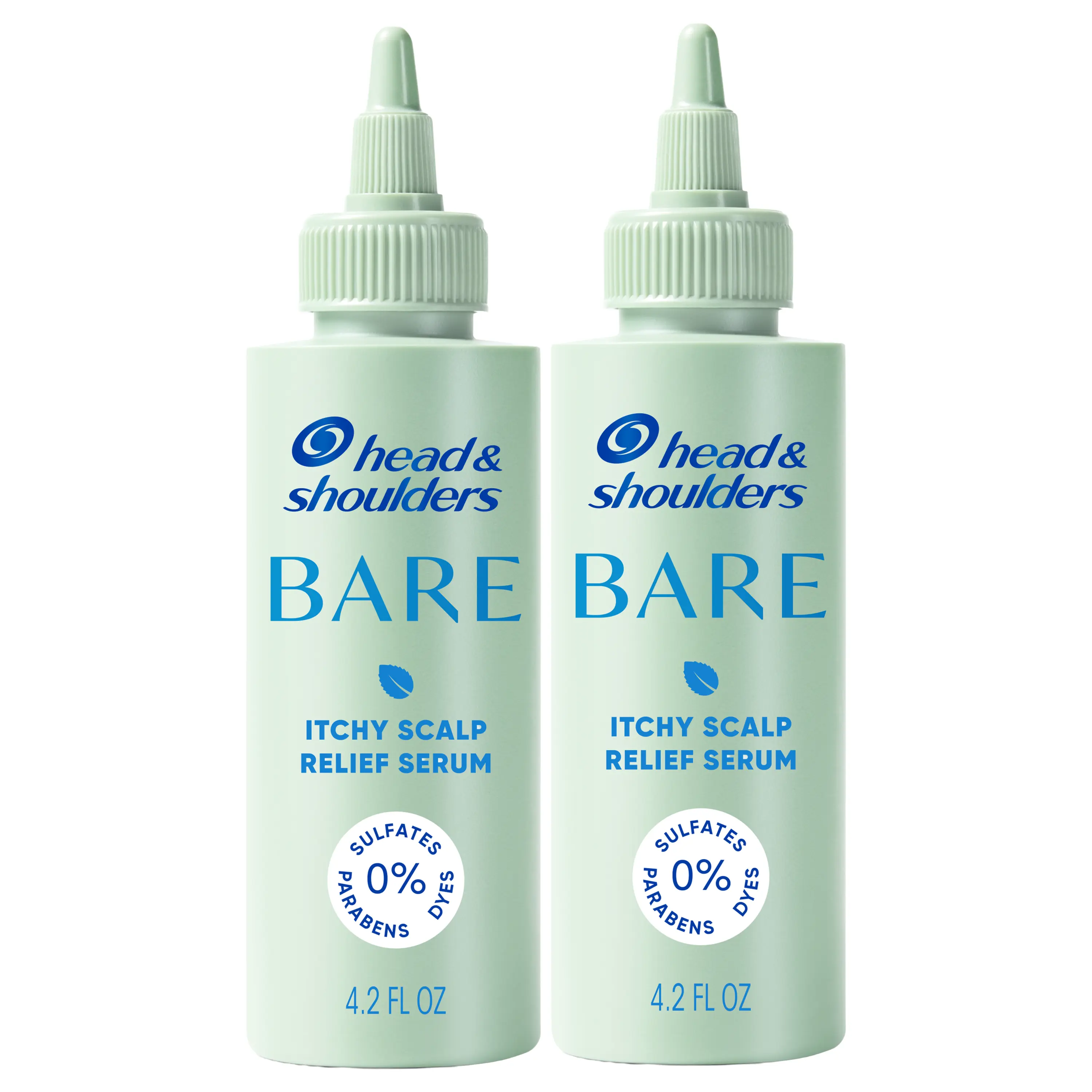 Head & Shoulders BARE Itchy Scalp Relief Serum, Instant Cooling, Lightweight, Anti-Dandruff, 4.2oz (2 pack)