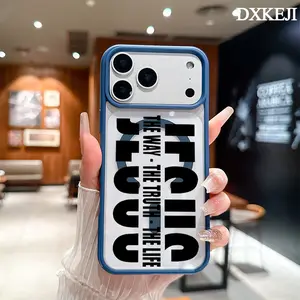 Jesus the Way the Truth the Life Pattern Magnetic MagSafe Smartphone Case, Aesthetic Cellphone Accessory for iPhone 17 Air/16 Pro Max/15 Pro/14/13/12/11 Plus, Lightweight Shockproof Slim Handheld Protective Cover with Wireless Charging Support, Accessorie