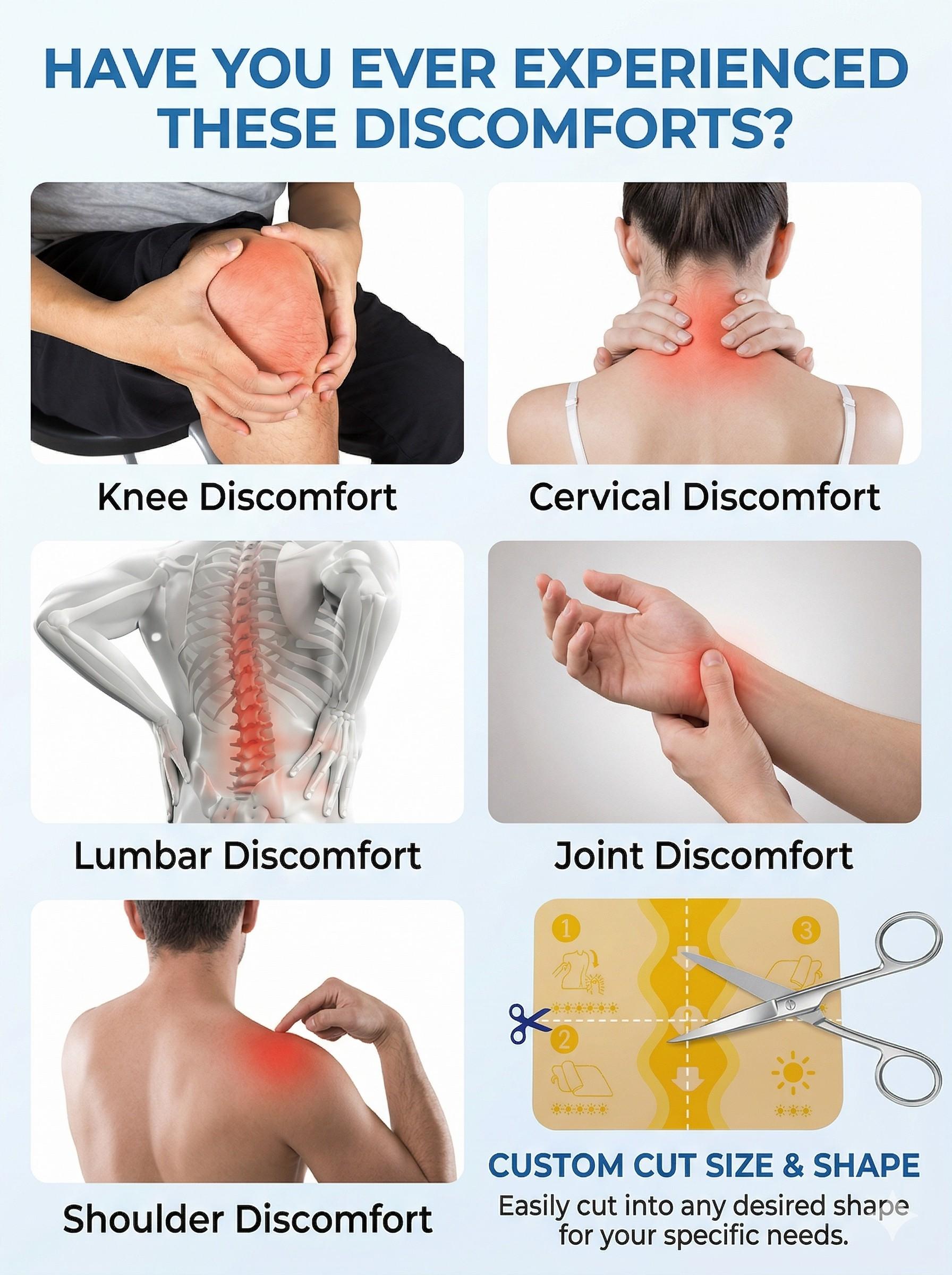 Natural Botanical Heat Therapy Patches for Deep Tissue Comfort, Self-Heating Herbal Pads for Active Joint Mobility, Foot & Knee Soothing Care 7 Count