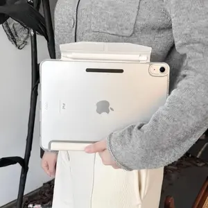 Premium Universal Colorful Transparent Case for iPad Air 13" M3/m2 & Pro 12.9", Strong Magnetic Closure, Auto Wake & Sleep, Full Body Protection, Tablet Accessories