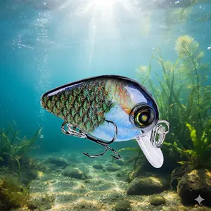 Hard Swimbait Lure | Realistic Swimming Action | Saltwater & Freshwater | Bass, Trout, Sea Bream | Mini Travel Fishing Lure | 2.85cm 1.95g