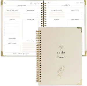 Back to School - Chic Undated Daily Planner – Minimalist To-Do Notebook for Women to Organize Tasks & Stay Productive ZICOTO