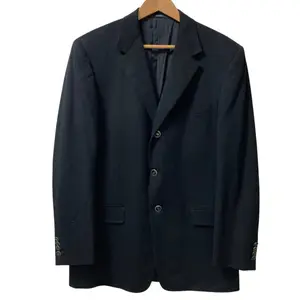Pre-owned VERSACE Wool Small Leather Goods Gianni Cashmere Blazer