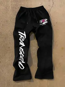 Men's Letter Star Print Jogger Pants, Comfortable Loose Fit with Pockets, Casual Fashion for All Seasons, Daily Wear, Casual Athletic Jogging