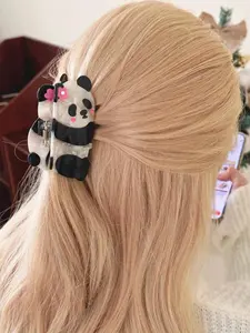 Cute Panda Design Hair Claw, Fashionable Hair Accessories for Women & Girls, Casual Versatile Hair Accessories for Daily Wear, Clip In Claw