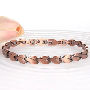 1pc Magnetic Copper Anklets For Women Copper Ankle Bracelet For Women 99.99% Pure Copper With Magnets For Feet & Ankles, Adjustable Sizing Tool