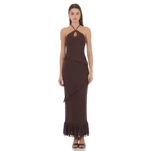 Lucy In The Sky Margot Halter Maxi Dress