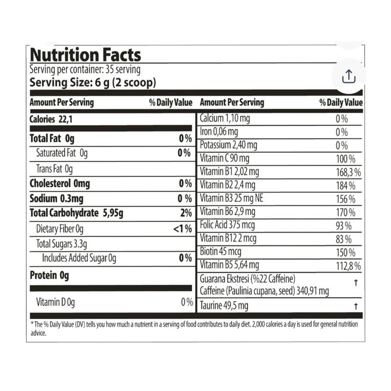 Nutriplus Recharge Dietary Supplement Powder Drink Mix with Caffeine & B Vitamins