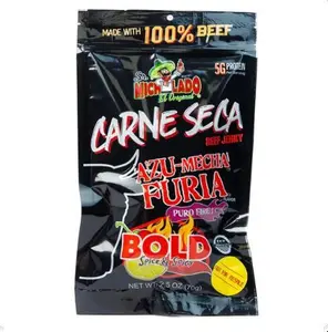 Sr. Michelado Carne Seca - Crunchy Beef Jerky - Azu Mecha Furia BOLD 2.5oz