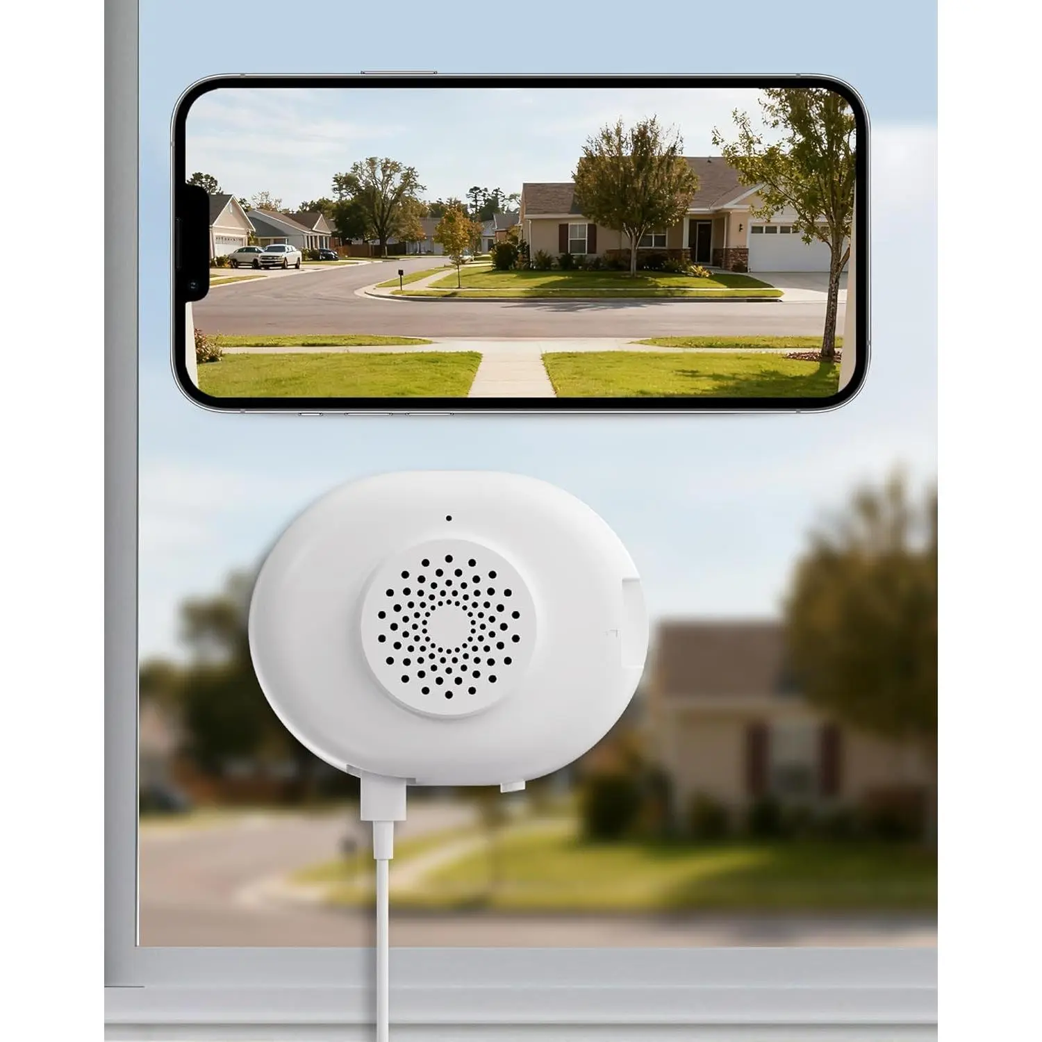 Anlapus A60 2K Window Security Camera, Plug-in WiFi Indoor Camera for Home Security, 5G/2.4G WiFi, Color Night Vision, Motion Detection, Two-Way Talk, Easy Install,Remote Viewing，(Memory Card not Included)