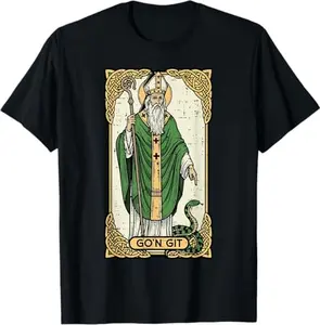 St Patrick Snake Gon Git Card Saint Pattys Men Women Kids T-Shirt