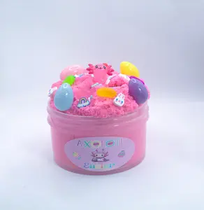 Axolotl Easter Cloud Slime ~ Scented Strawberry Shortcake ~ Fluffy and Soft ~ Easter Basket Gift ~ Good Vibes Slime