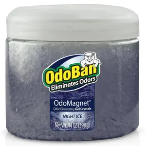 OdoBan 14 oz. OdoMagnet Odor Removing Gel Crystals, Odor Eliminator Gel, Air Freshener Gel Beads, Long Lasting Air Freshener, Smoke Odor Eliminator, Pet Odor Eliminator, Bathroom Air Freshener, Litter Box Deodorizer, OdoBan Gel Crystals.