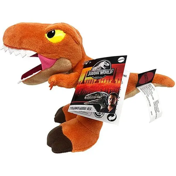 Mattel - Jurassic World Dominion Plush Stuffed Animal - TYRANNOSAURUS REX (8 inch) GXW81