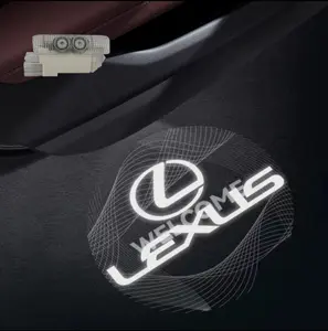 MONKEY KING LED Projector Door Welcome Lights for Lexus LS ES IS LX RX GS GX RC Series - Durable Bright Upgrade for Nighttime Elegance & Visibility