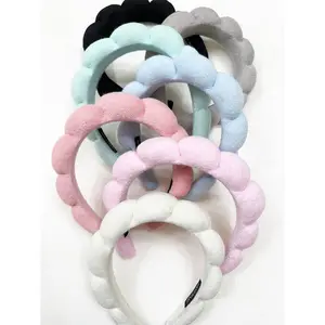 Voss & Voss Cloud Hair Bands - Gentle Hold Soft Headbands for Nighttime Rituals & Lazy Mornings - Pastel Colors