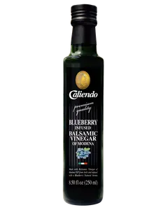 Caliendo Blueberry Infused Balsamic Vinegar, Modena IGP, Authentic Italian - 8.5 Fl Oz Bottle