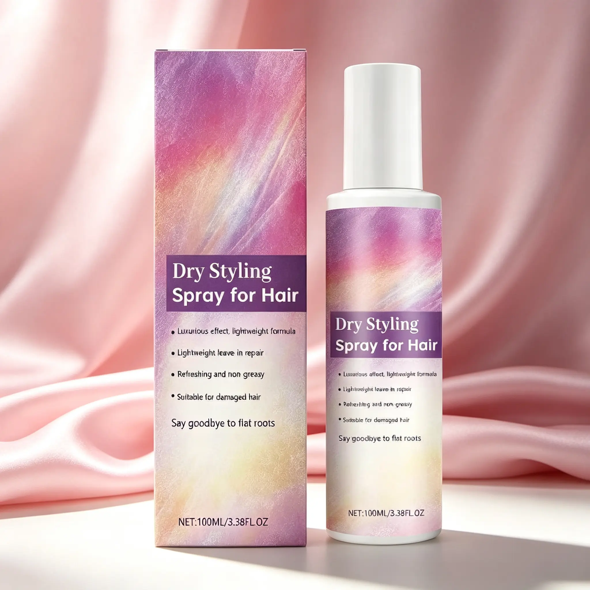Dry Styling Repair Spray – Lightweight Formula, Luminous Shine, Volumizing, 3.38fl.oz / 100ml