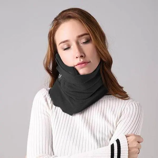 Ergonomic Memory Foam Neck Support Pillow - Memory Foam Cushion for Pain Relief, Breathable, Soft Neck Support, Travel-Ready with Wash-Clean Cover, Ideal for Airplane & Car Use, Festive Home Gift for Teens