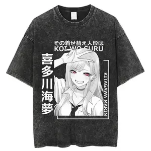 New My Dress-Up Darling Kitagawa Marin Anime T-shirt Suitable for all seasons high quality Oversized Unisex hot 2product Couples