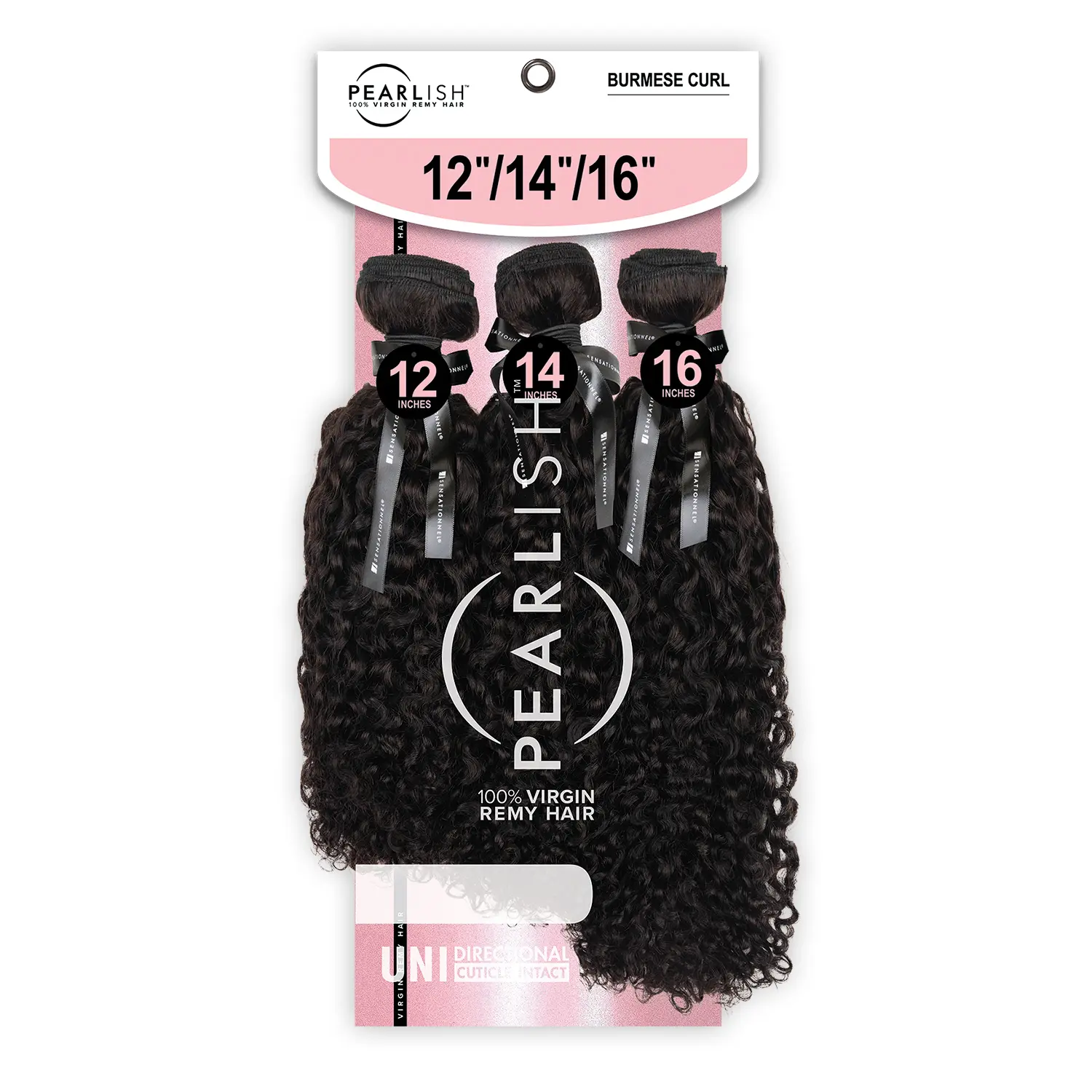 Sensationnel Virgin Remy Human Hair Weave Pearlish 3X Multi Bundles Burmese Curl