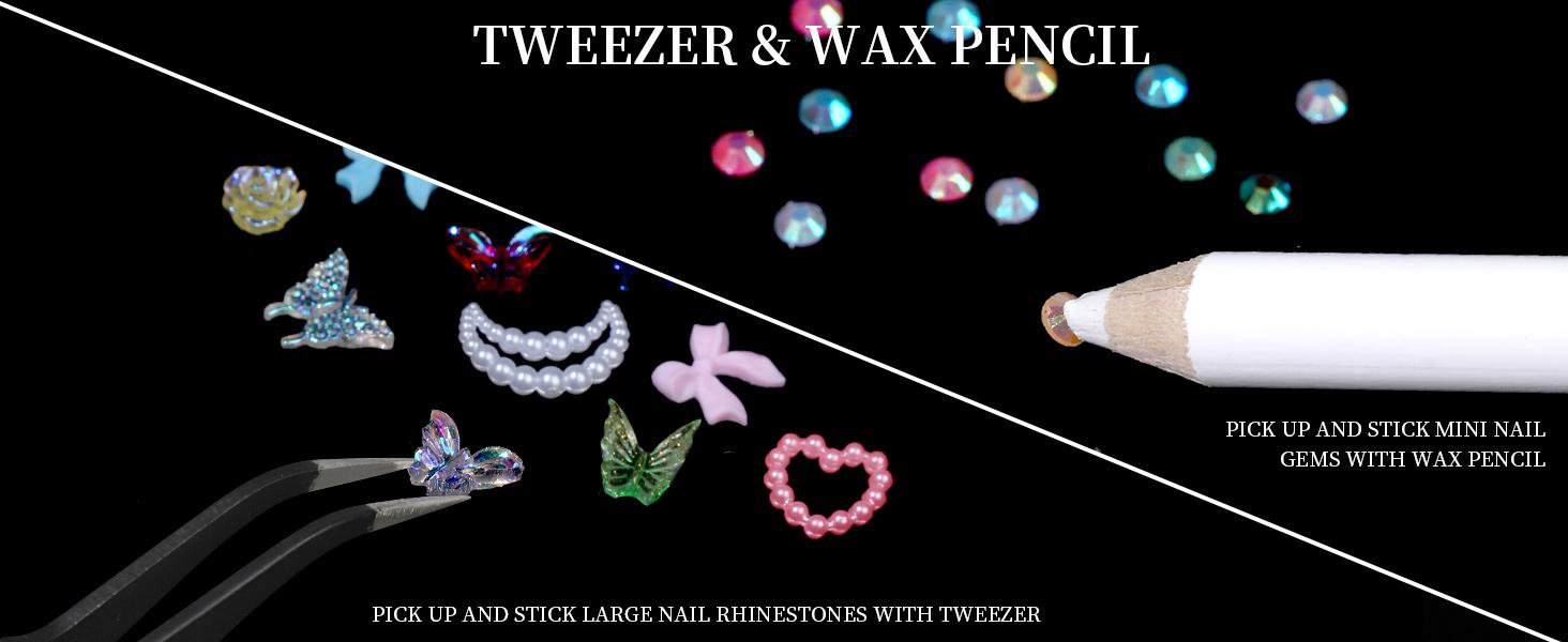 Nail Charms, Nail Rhinestones Kit with 8 Boxes of Nail Gems, 3D Charms for Nails, Colorful Clear Flatback Rhinestones, Charms Y2K for Nails, Multi Shape Pearls Jewels for Crafts