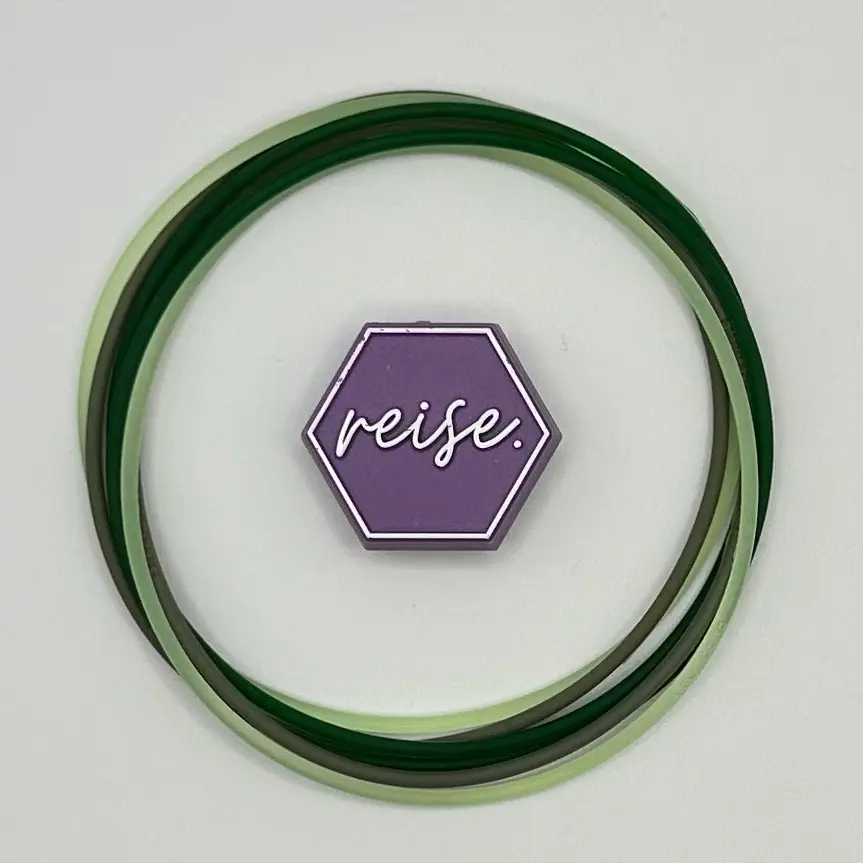 "Typickle" / Silicone Stacking Bracelets / Specialty Color Stack