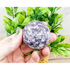 Lepidolite Sphere – 2-Inch 164g Crystal Ball for Peace and Emotional Balance