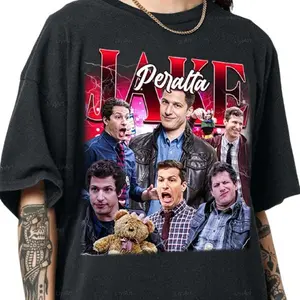 Jake Peralta Shirt Andy Samberg Brooklyn 99 Tee Funny TV Show Fan Gift Unisex T-Shirt