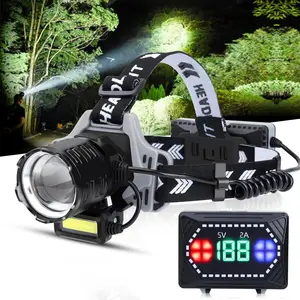Rechargeable LED Headlamp, 1200 Lumens Super Bright Headlamp Flashlight, 8 Modes, 135? Adjustable, IPX7   Lamp for Camping, Running, Climbing, Hiing