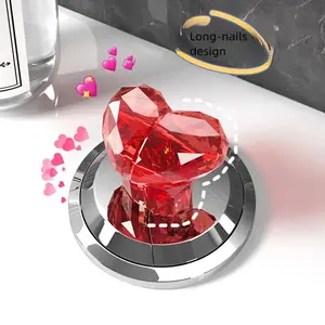 Diamond-Shaped Toilet Flush Button, Designed for Women with Manicures