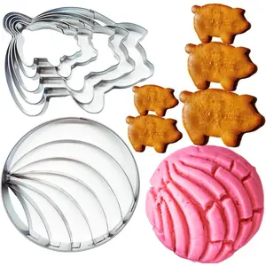 Cutter & Cookie Cutter Set for Mexican Cookbook Fans-Create Authentic Pan Dulce & Pastries to Pair with Hot Chocolate-Cutters for Conchas and Marranitos