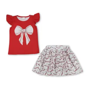 Girl Baseball Outfit Girl Summer Skirt Set Sports Clothing Summer Clothing Set