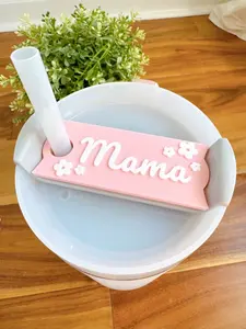 40 oz Stanley Topper Mama Nameplate Name Tag