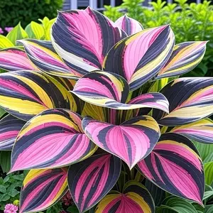 1000+ Rare Pink Stripe Hosta Seeds – Grow Stunning Colorful Foliage in Your Garden