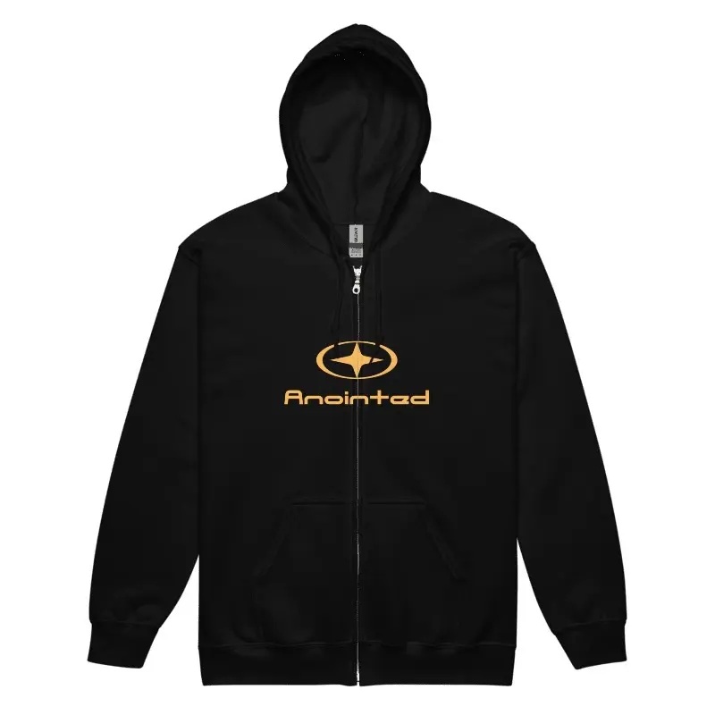 Unisex Oversized 'Anointed' Zip Hoodie