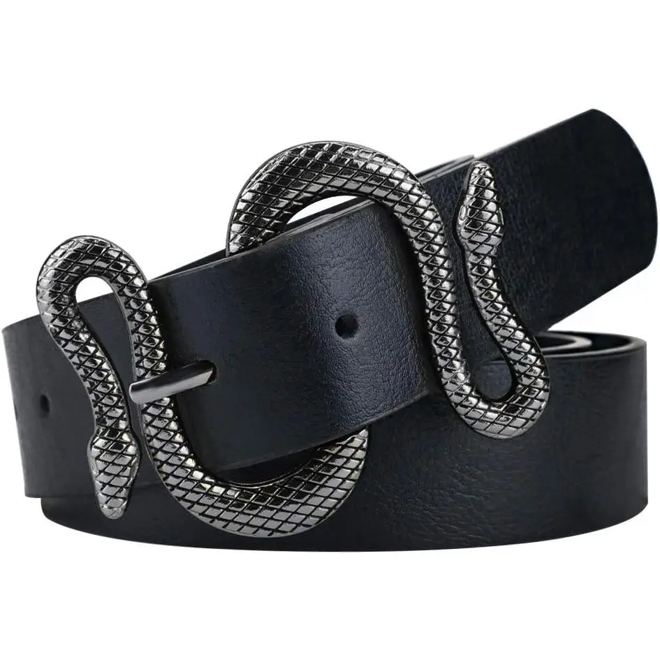Belts for Women,Women Fashion Leather Belt for Dress with  display picture 2
