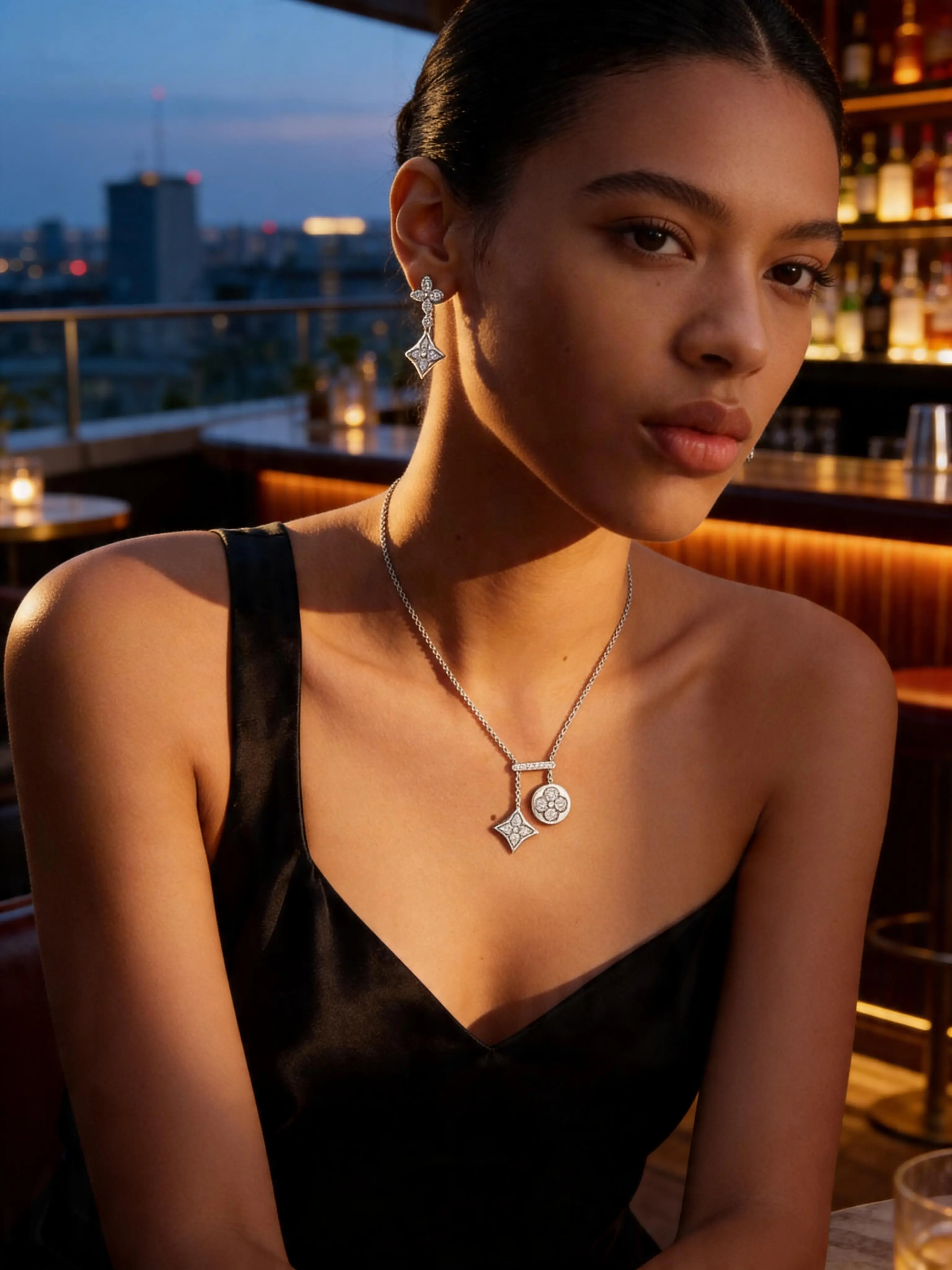 Two Piece Set - Designer-Inspired Earrings & Necklace in High-Quality Stainless Steel for Elegant Style