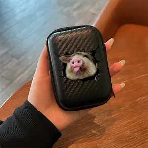 Office & Travel Essential Eva Hard Edge Headphone/wire/charger Storage Box, Simple Design + Mesh Pocket, Durable Portable Accessories Organizer